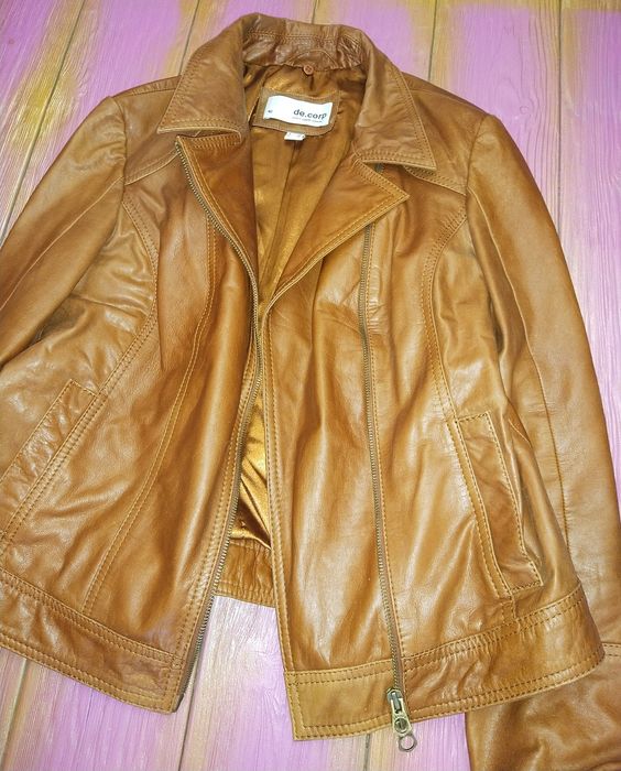 Куртка из натуральной телячьей кожи. Германия. Стильная и удобная