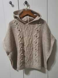 плетено пончо Zara