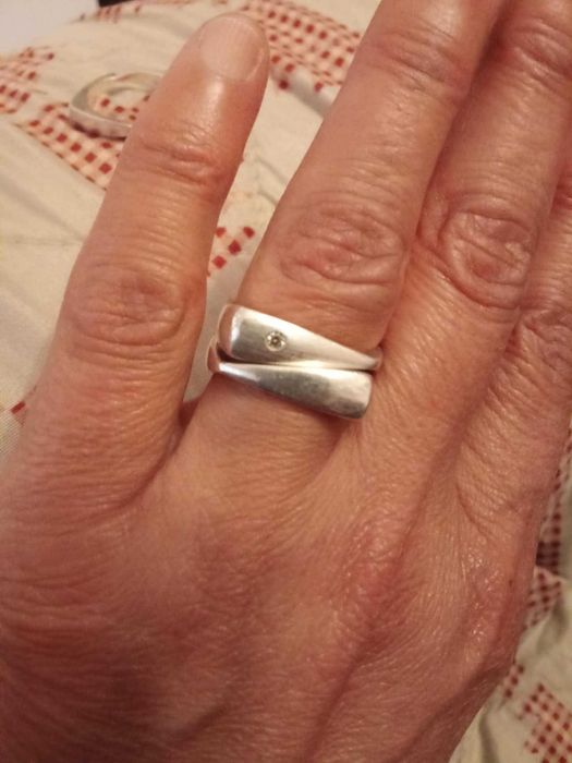 Pierre Cardin-Сребърен пръстен Проба-925 Размер-18