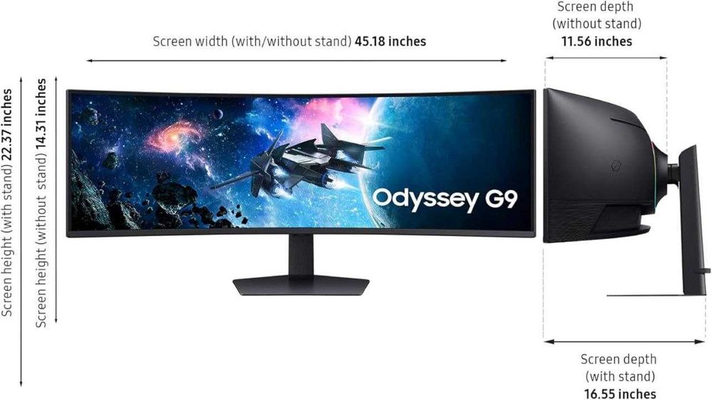 Samsung 49" Odyssey G9 5K - 240Hz Dual-QHD QLED