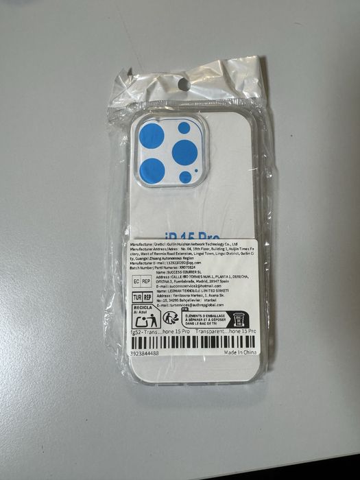 Прозрачен кейс за Iphone 15 pro