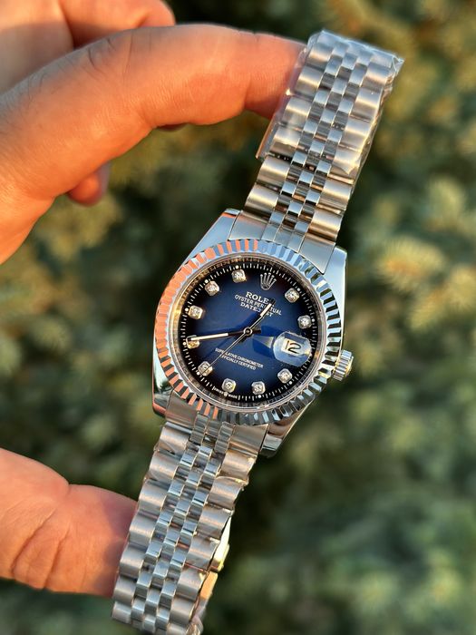 Rolex datejust blue dial 36,mm lady
