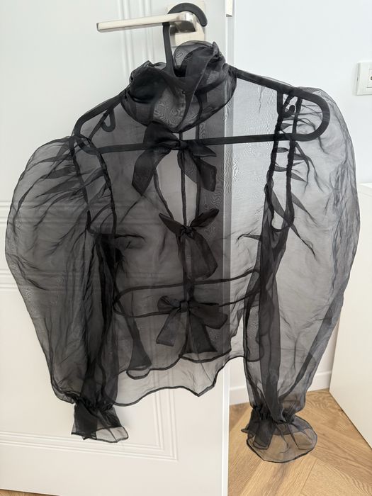 Bluza organza neagra