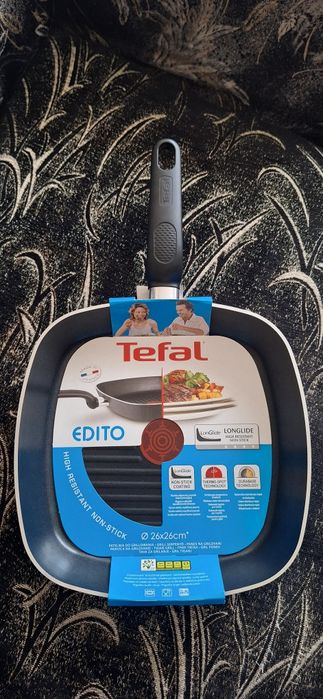 Грил тиган Tefal - 26 см. термо спот
Грил тиган Tefal
Грил тиган Tefa