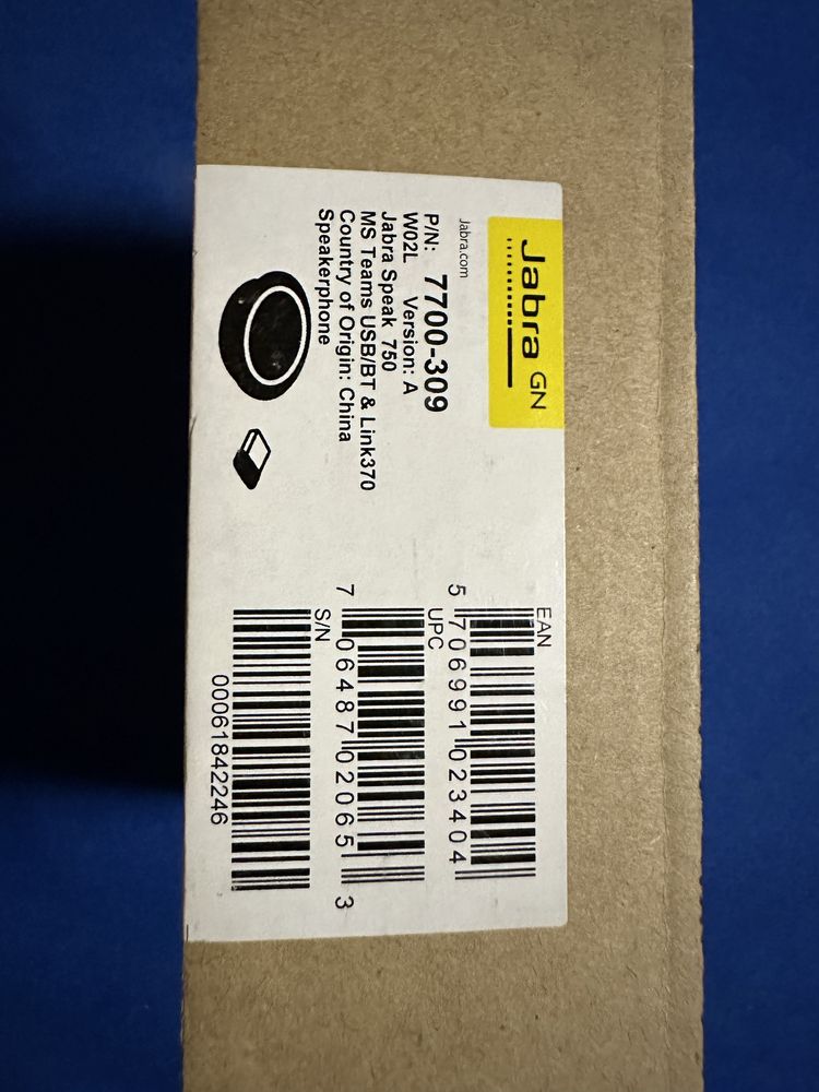 Jabra Speak 750 Bluetoth MC Teams-тонколона за конферентна връзка