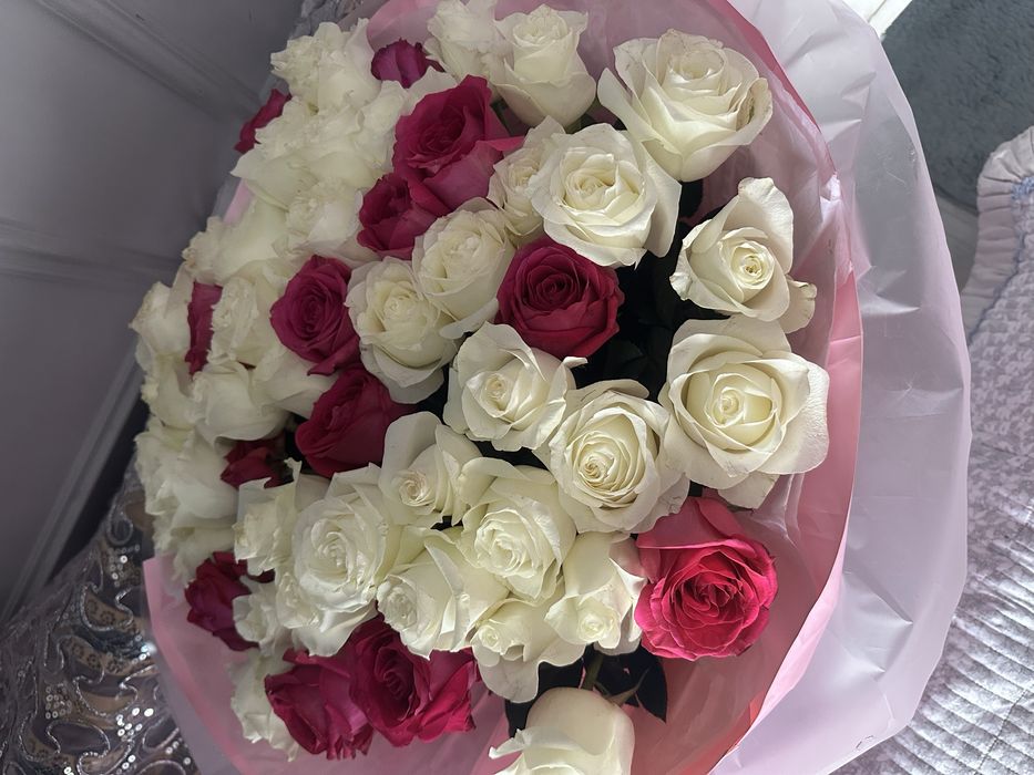 Цветы роза 51 штук