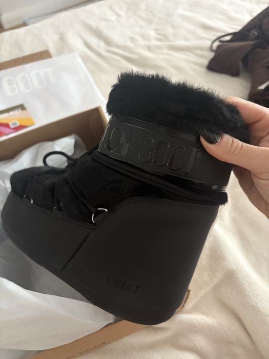Moon boots low icon faux fur