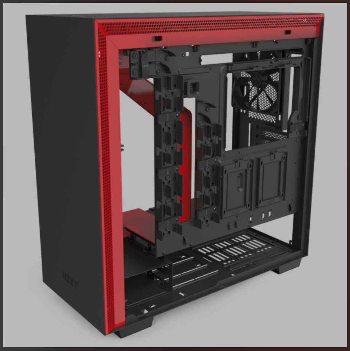 Компютърна кутия NZXT H710 Black/Red