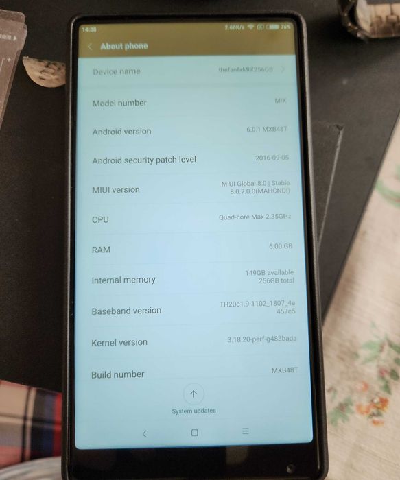 Xiaomi MI MIX GOLD Limited Edition (1st Edition)