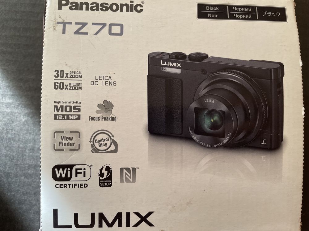 Aparat foto digital Panasonic Lumix DMC-TZ70, 12.1MP, Wi-Fi,NFC, Black
