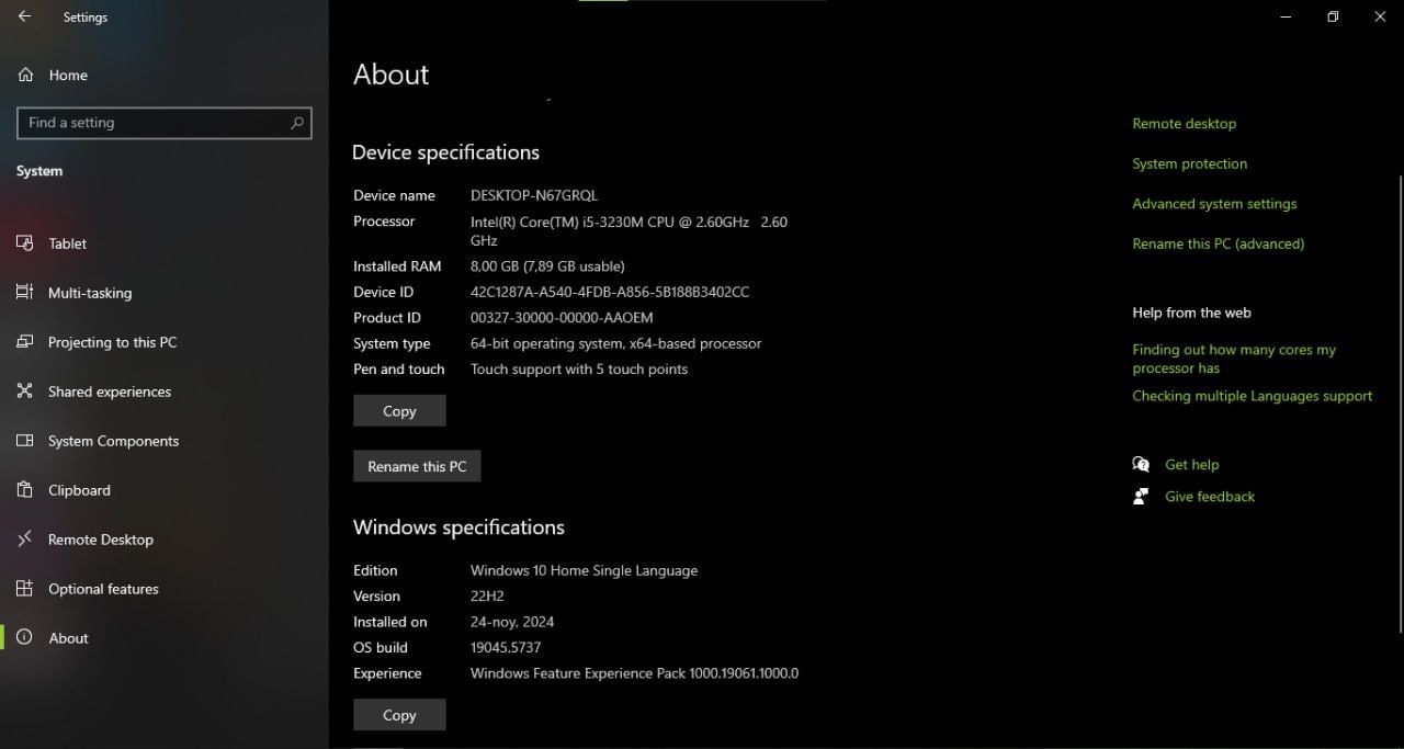 Samsung Noutbuk \ Intel Core i5-3230M