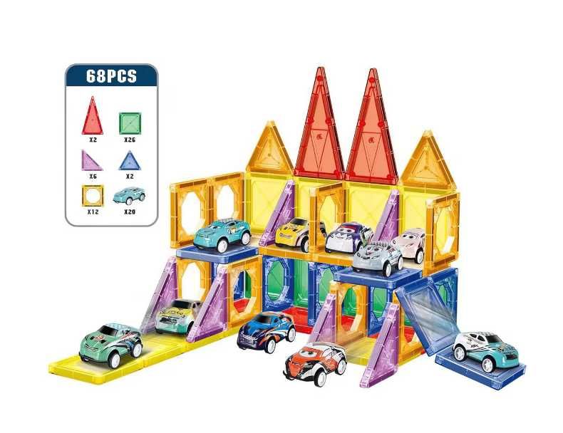 Голям 3D Цветен Магнитен конструктор MAGIC MAGNETIC BLOCKS