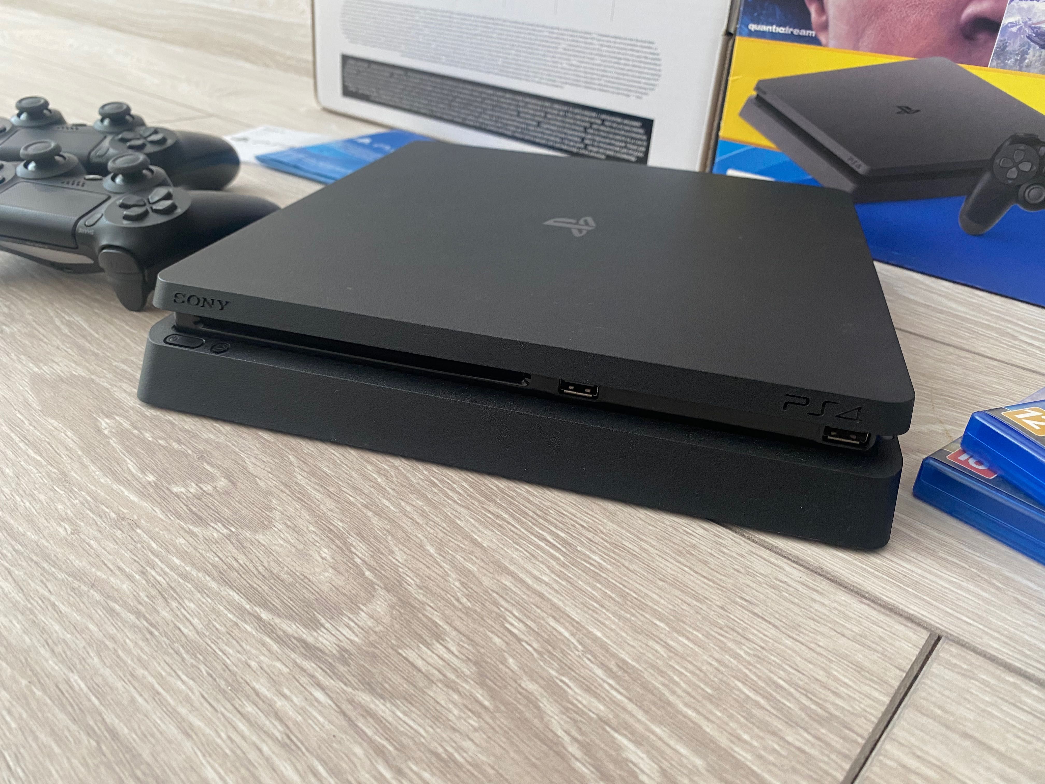 Sony Ps 4 SLIM + 2 джойстика Игры ! Playstation Слимка ,