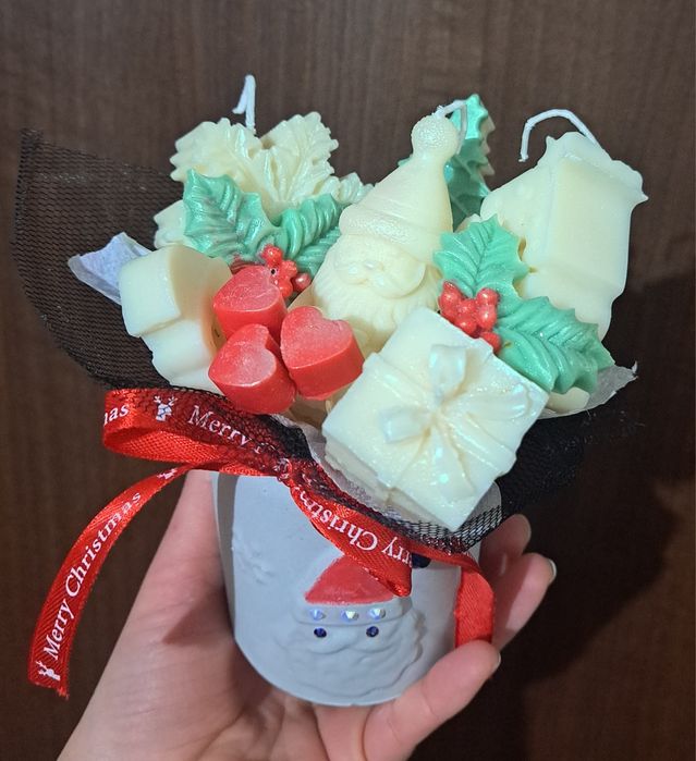 Aranjamente de craciun din ceara naturala