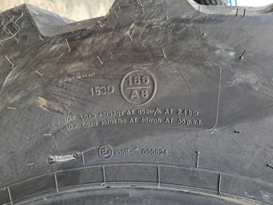 Cauciucuri noi 650/65R38 BKT AGRIMAX anvelope radiale tractor FENDT