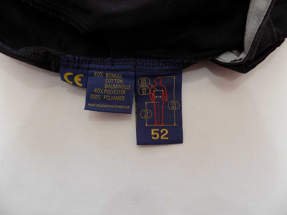 работен панталон snickers work долнище мъжки оригинал черен размер 52