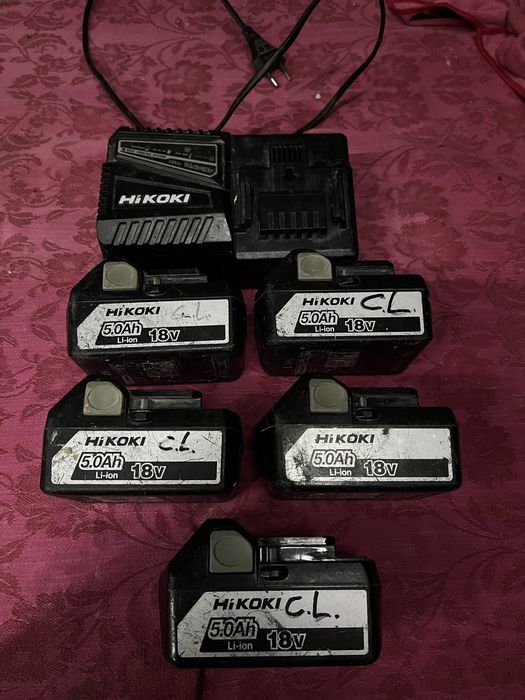 HiKOKI батерии 18V 5.0Ah + зарядно – оригинални