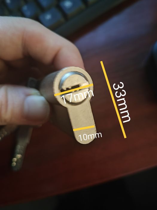 Butuc cilindru yala ușa cu 3 chei