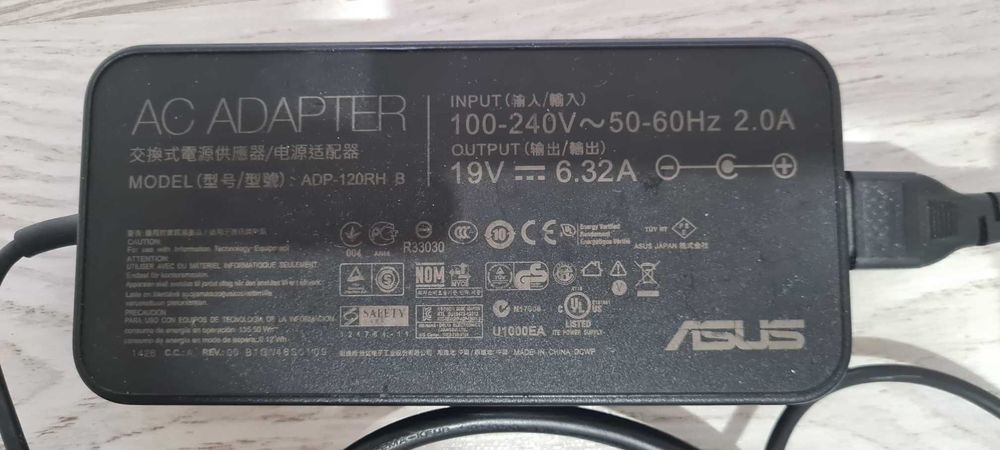 Incarcator original laptop Asus ADP-120RH 120W 6.32A 19V 5.5 * 2.5 mm