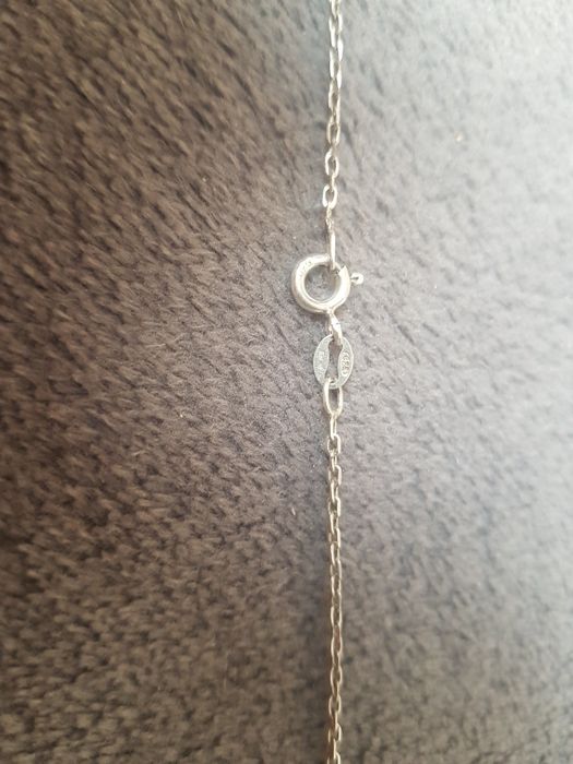 Lant de argint 925 Italy,pandantiv piatra turcoaz inima,deosebit,super