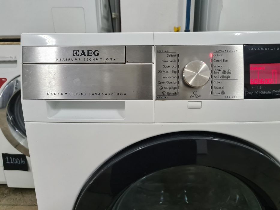 Masină de Spălat AEG cu Uscător Pompă Căldură