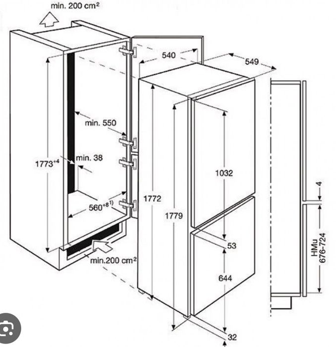 Combină frigorifică incorporabila Electrolux
