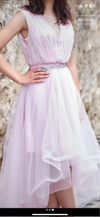 Rochie roz de banchet