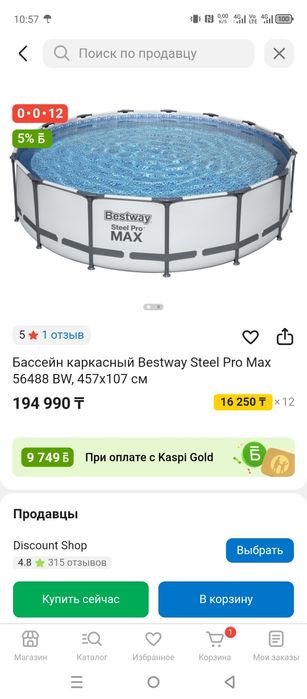 Каркасный бассейн