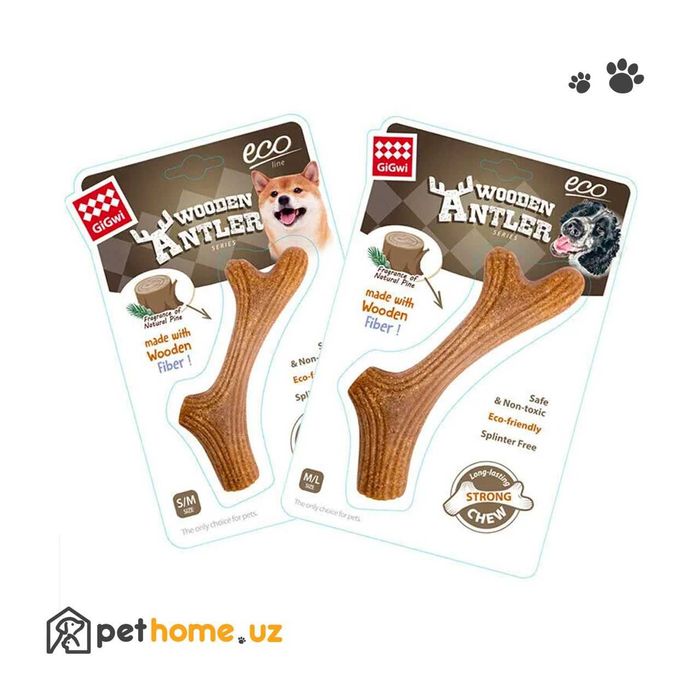 Жевательная игрушка для собак GiGwi Antler Wooden Chew Toy