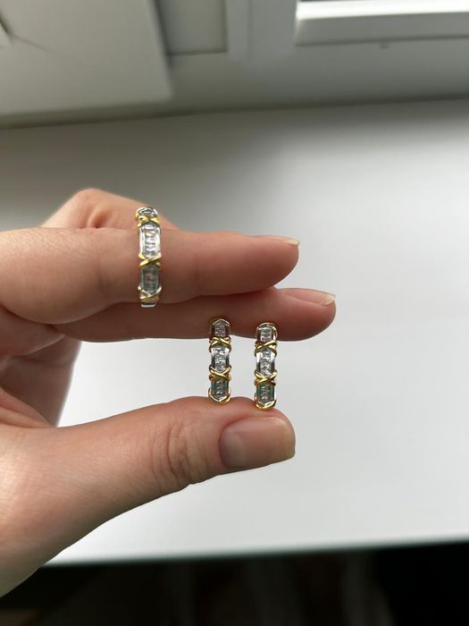 Набор (кольцо и серьги)