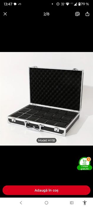 Cutie depozitare ceasuri 18 locuri