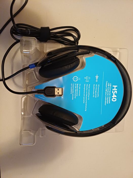 Casti  cu microfon Logitech h540 mufa usb pentru calculator