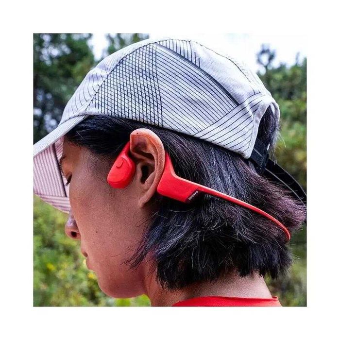 Casti wireless open ear cu conductie osoasa Suunto Sonic Coral Red