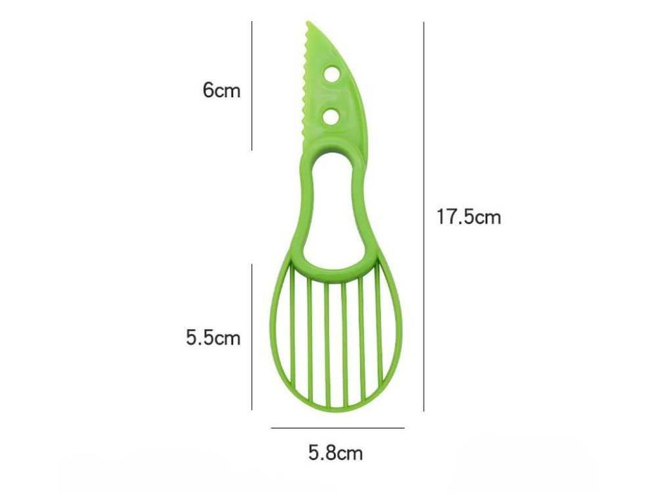 Cutit multifunctional avocado 3-in-1 taiere curatare scoaterea sambure