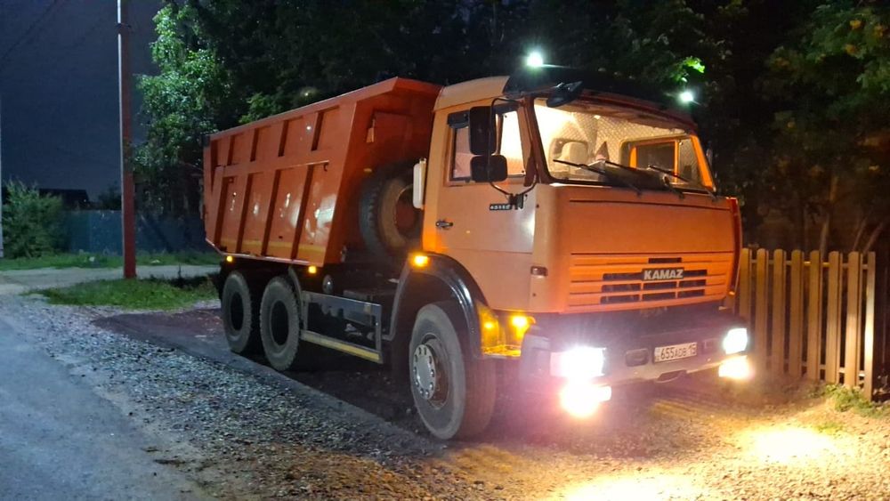 Щебень, Песок, Земля, Перегной, Глина а/м Камаз