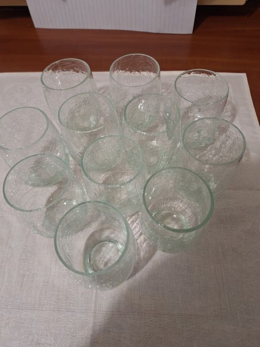 11 Pahare de suc din sticla crăpata produse de holding de anchor