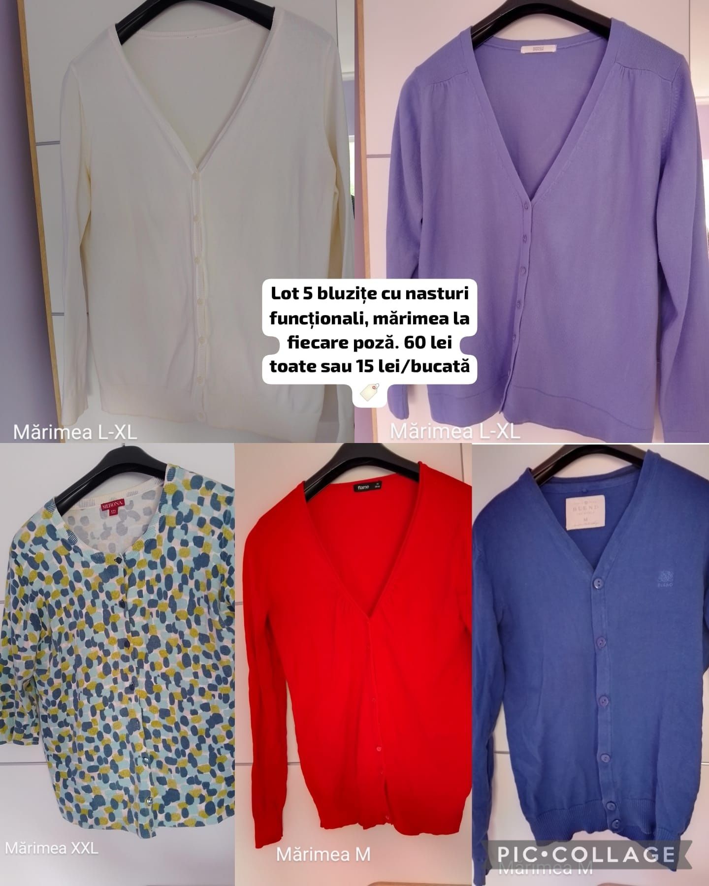 Bluzițe cu nasturi funcționali damă