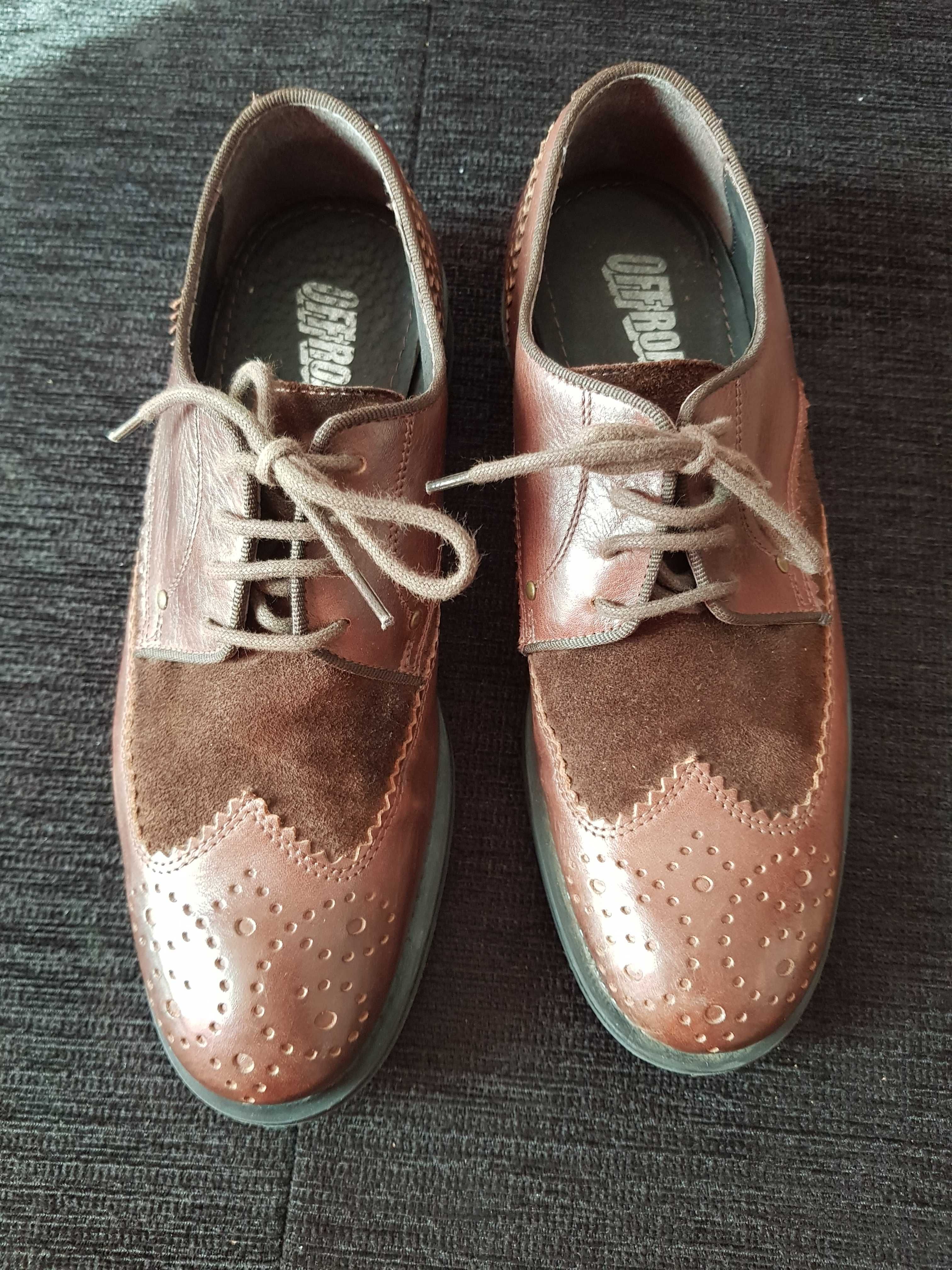 Pantofi din piele model Brogue