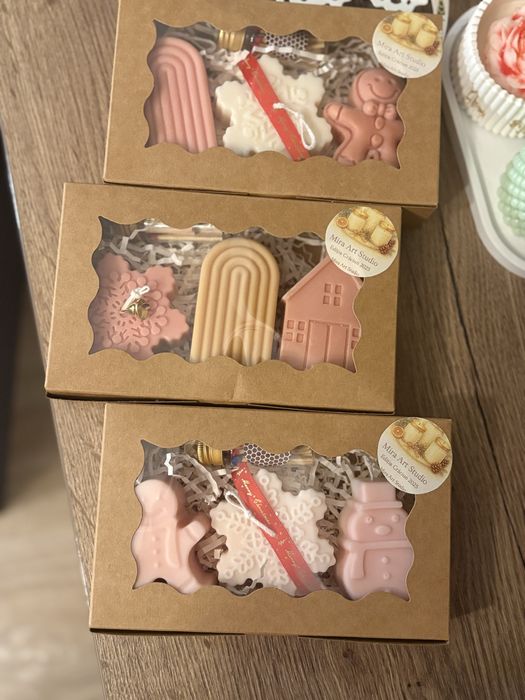 Cutie cu 3 lumanari perfecte prntru Secret Santa