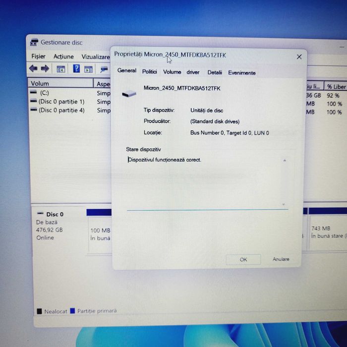Laptop Acer Ryzen 5 7520U, 8GB, 512GB SSD, Zeus Amanet Militari 33365