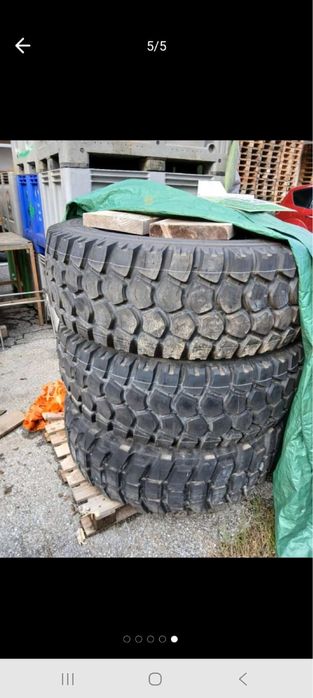 vând anvelope Michelin XZL 395/85R20 complete, cu jante