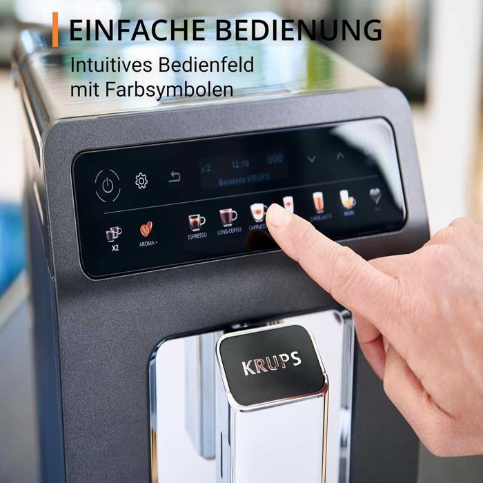 Нов Кафеавтомат Krups Evidеnce EA895N10, 2.3л, 15 бара, 12 програми