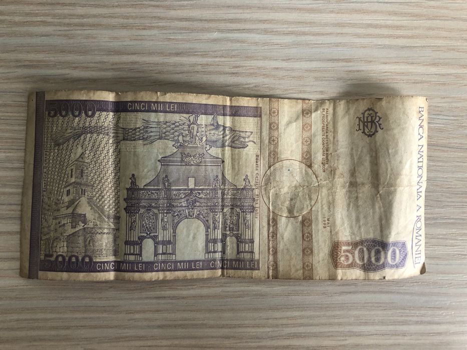 Bancnota 5000 lei Lucian Blaga si Avram Iancu