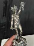 STATUETA laminata ARGINT 925 - Perseu cu capul Medusei - H=30cm - 60g.