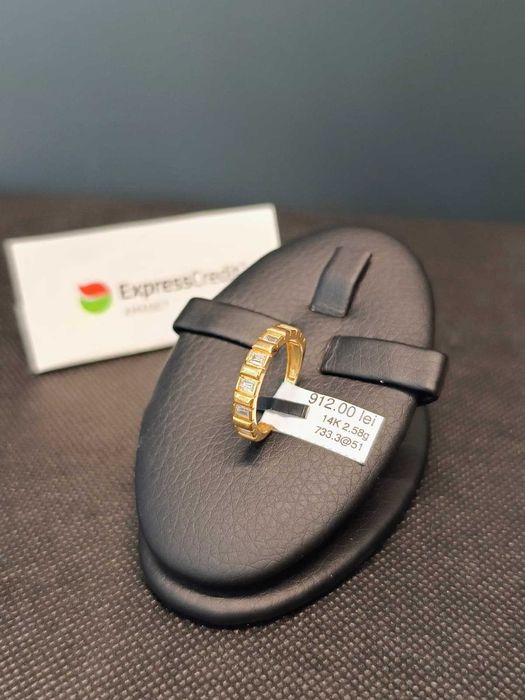 (AG51) Inel aur 14k 2.58g b733.3 - Garantie 2 ani!