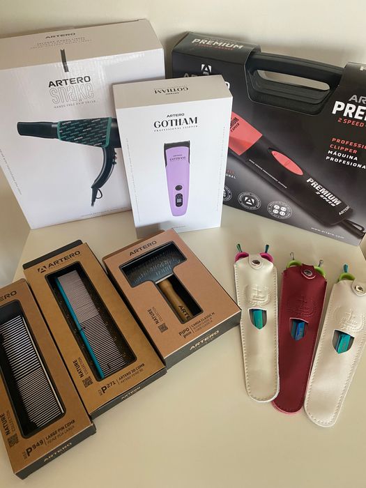 Професионално груминг оборудване Artero (ножици, машинка, тример)