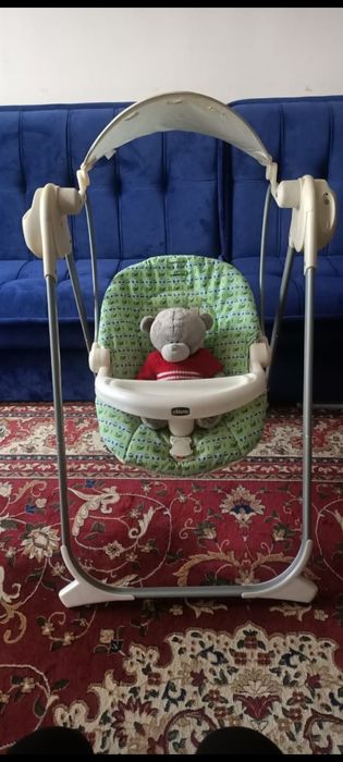 Качеля детская зеленая