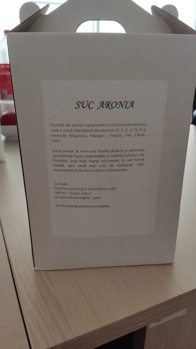 Suc aronia din fructe bio