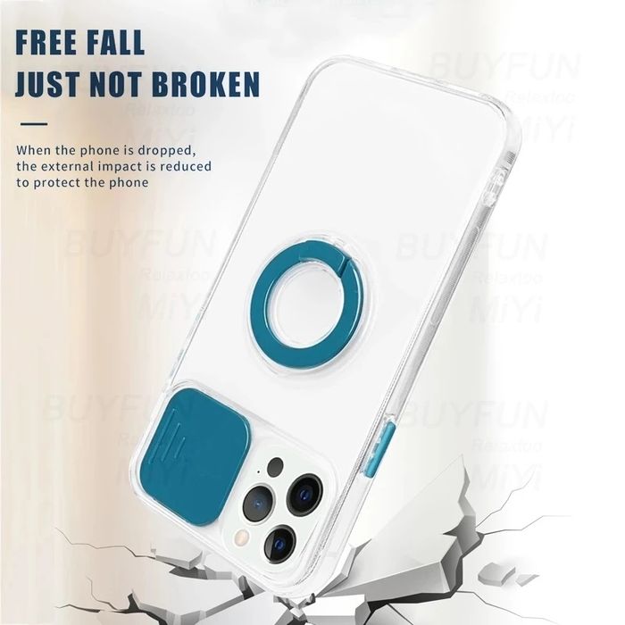 Husa silicon cu inel Iphone 13 , 13 Pro