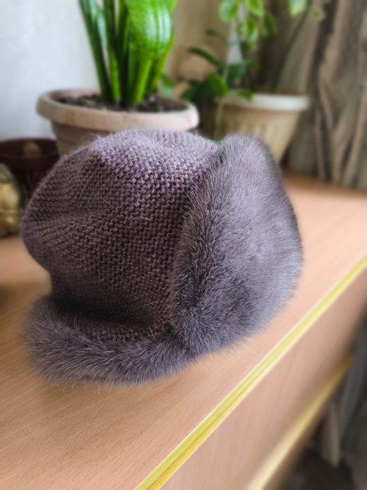 Шапка женская ангорка с Норкой